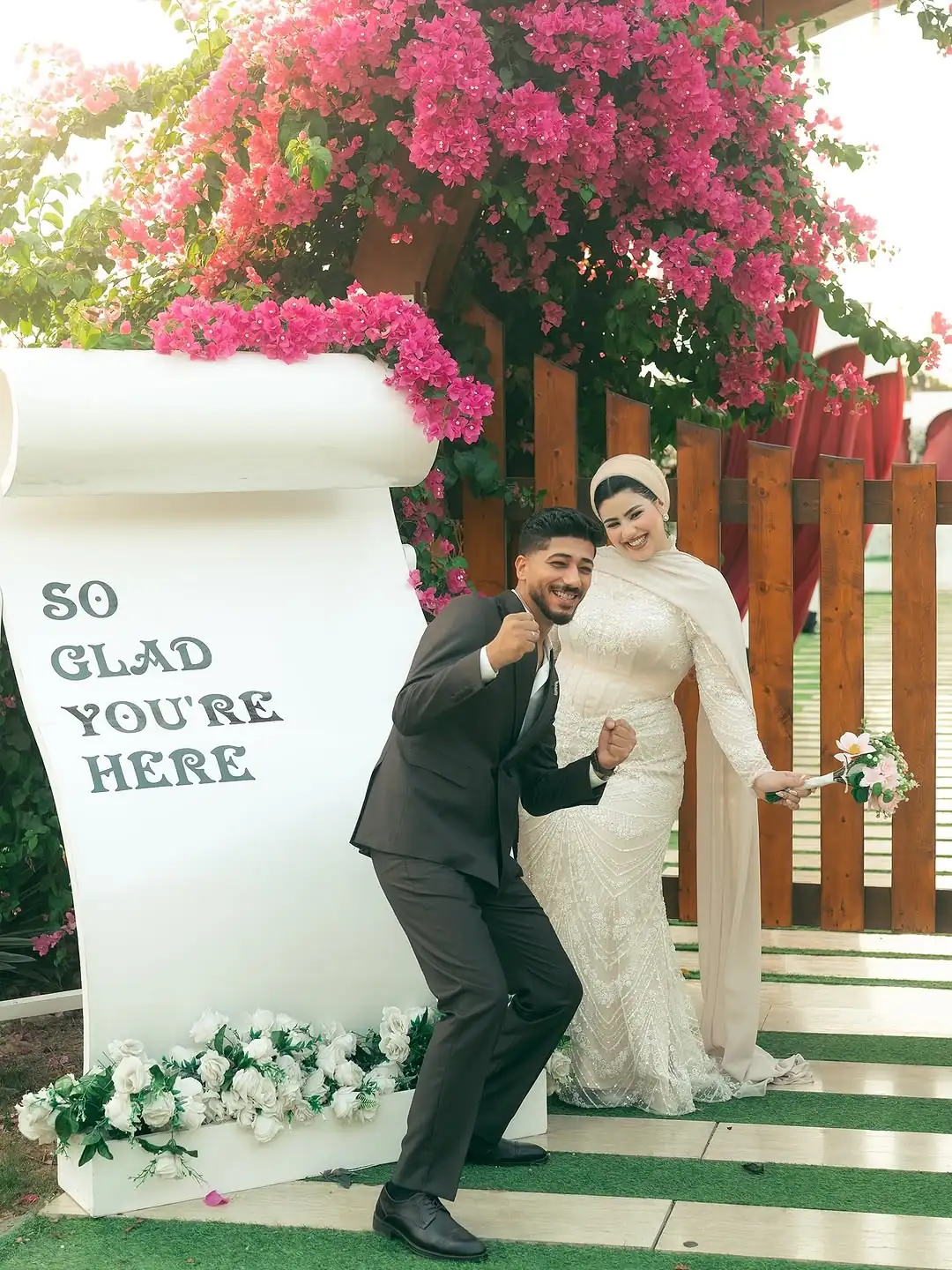 Mohamed & Habiba wedding photograph 2 at Volnvilla